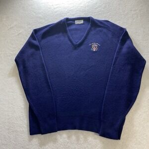 Vintage White House Presidential Seal V-Neck Sweater Grenache USA XL